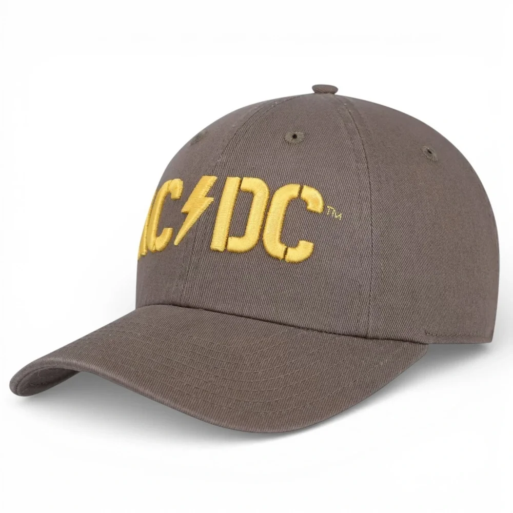 AC/DC American Needle‎ Ballpark Adjustable Hat Brown Embroidered Raised Logo NEW